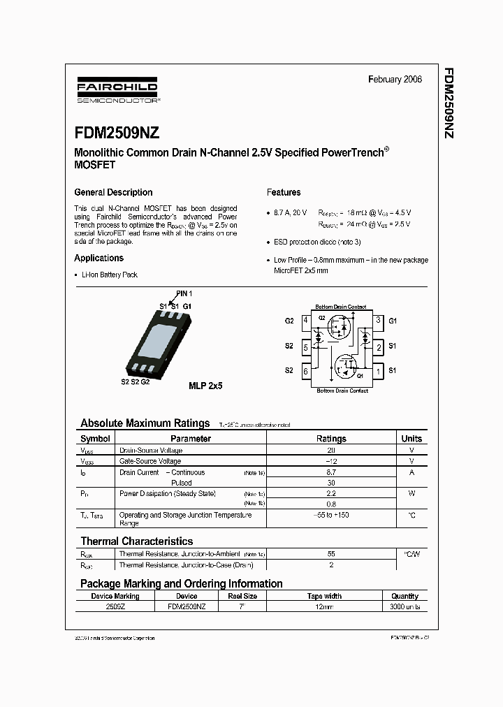 FDM2509NZ_1239468.PDF Datasheet
