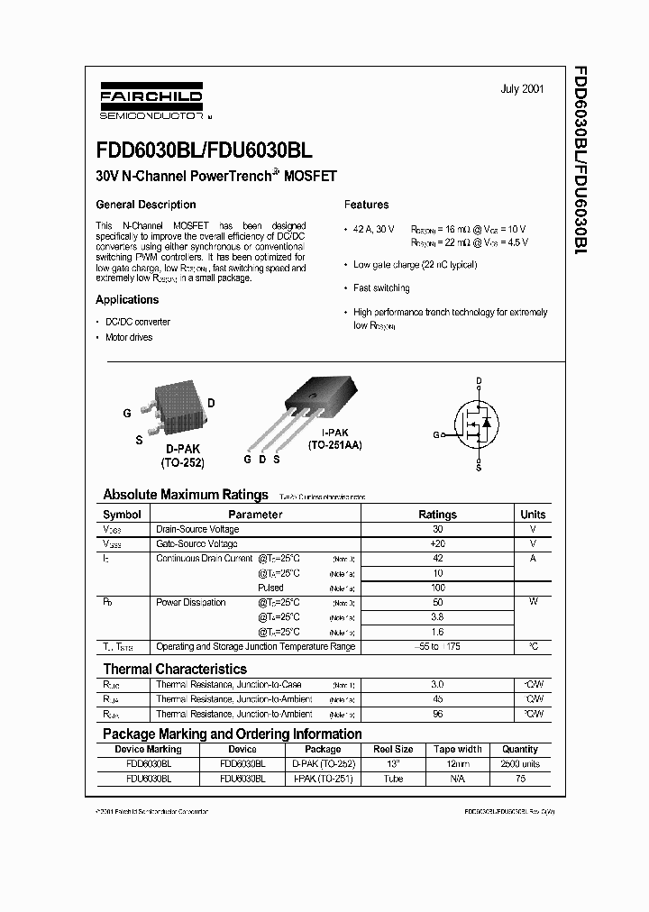 FDU6030BL_1239815.PDF Datasheet