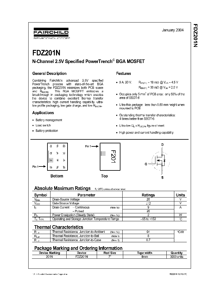 FDZ201N04_1239884.PDF Datasheet