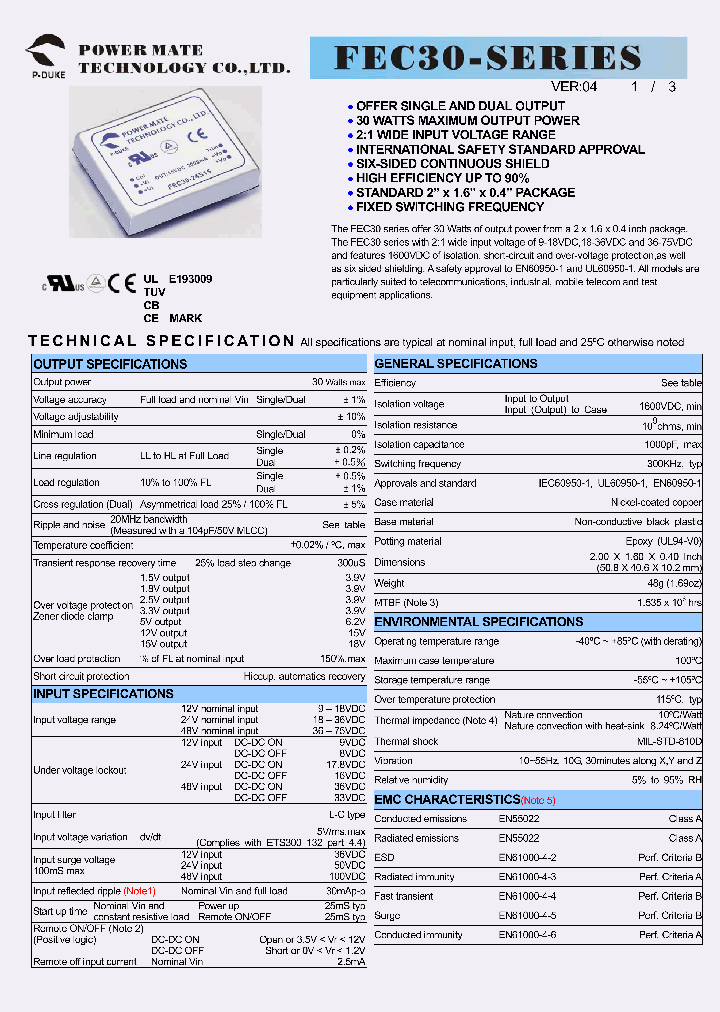 FEC30-48S3P3_1239927.PDF Datasheet