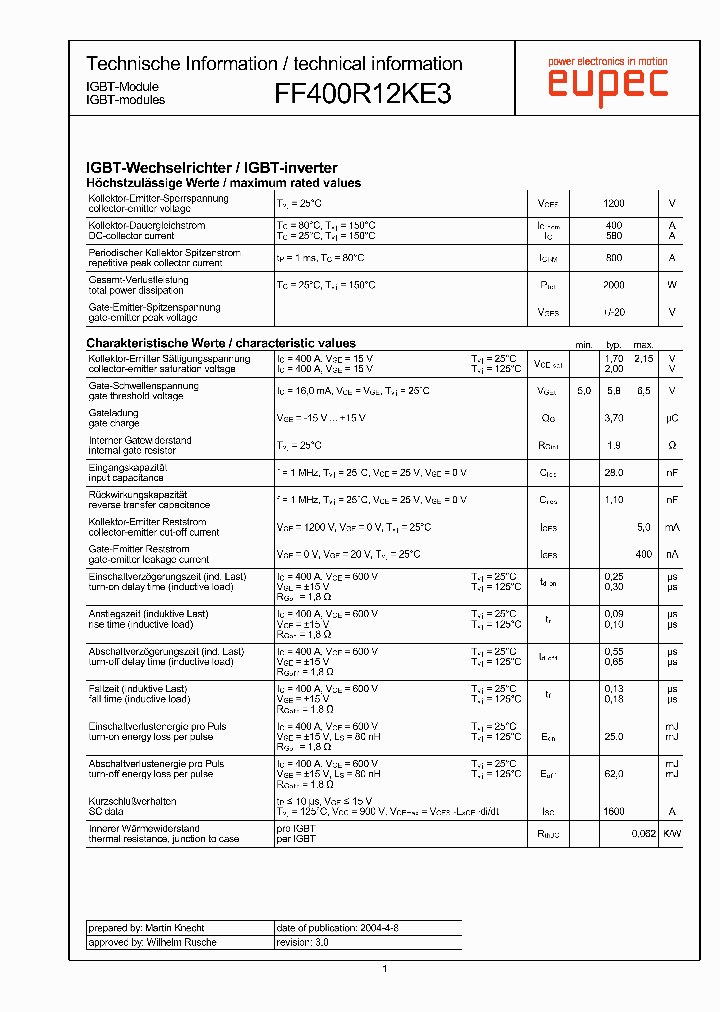 FF400R12KE3_1239960.PDF Datasheet