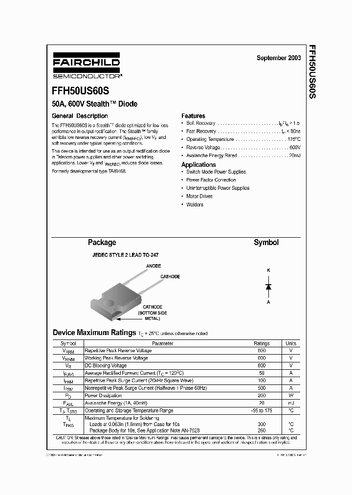 FFH50US60S_1240004.PDF Datasheet