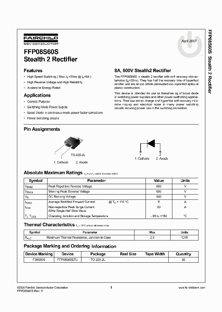 FFP08S60S_1084087.PDF Datasheet