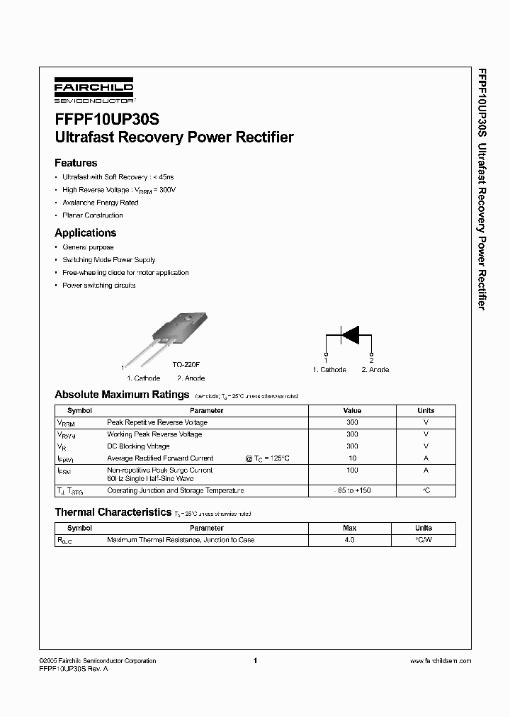 FFPF10UP30S_1240056.PDF Datasheet