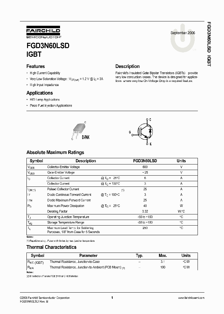 FGD3N60LSD_1113735.PDF Datasheet