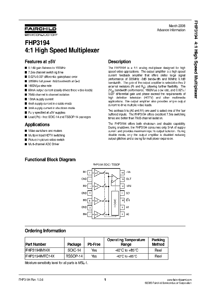 FHP3194IMTC14X_625219.PDF Datasheet