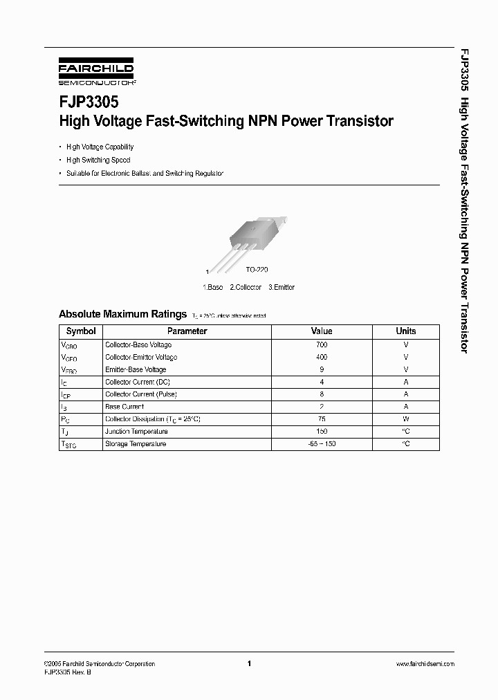 FJP330505_1135088.PDF Datasheet