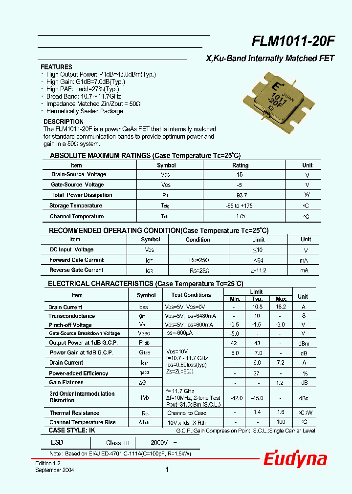 FLM1011-20F_1135775.PDF Datasheet