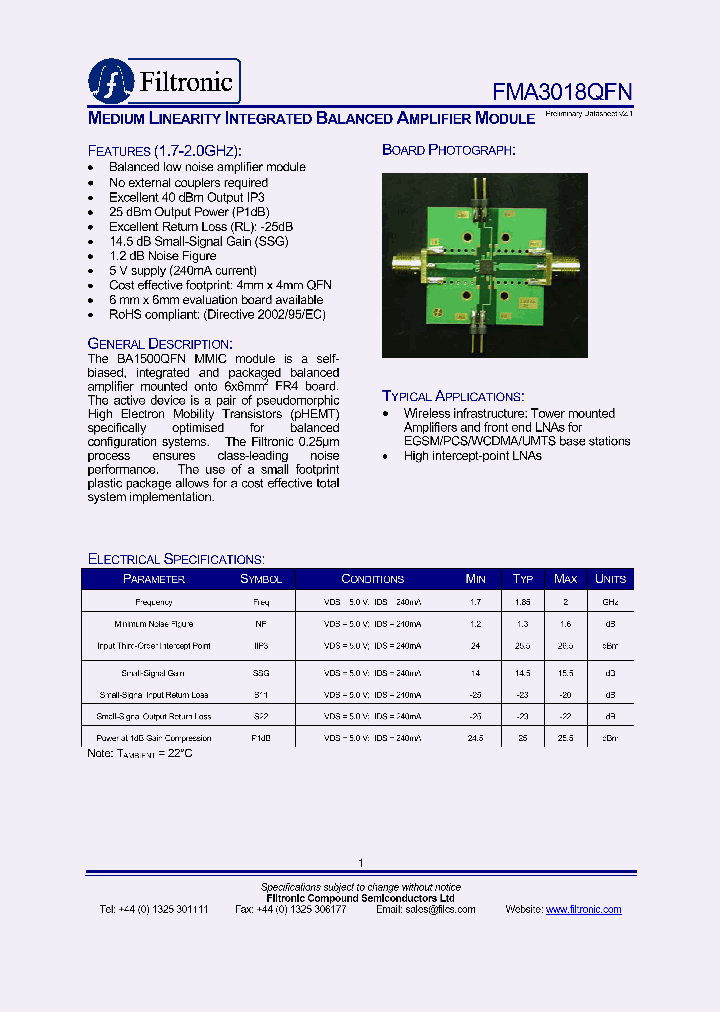 FMA3018QFN_1114648.PDF Datasheet