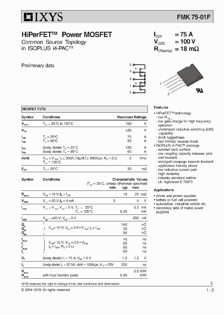 FMK75-01F_1240951.PDF Datasheet