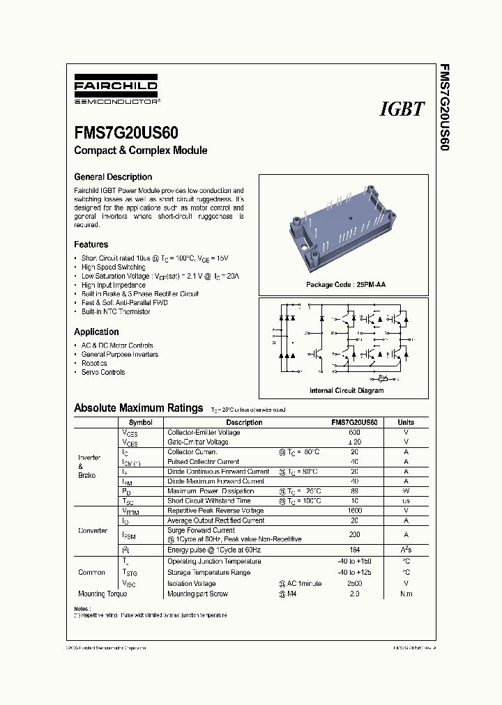 FMS7G20US60_1158578.PDF Datasheet