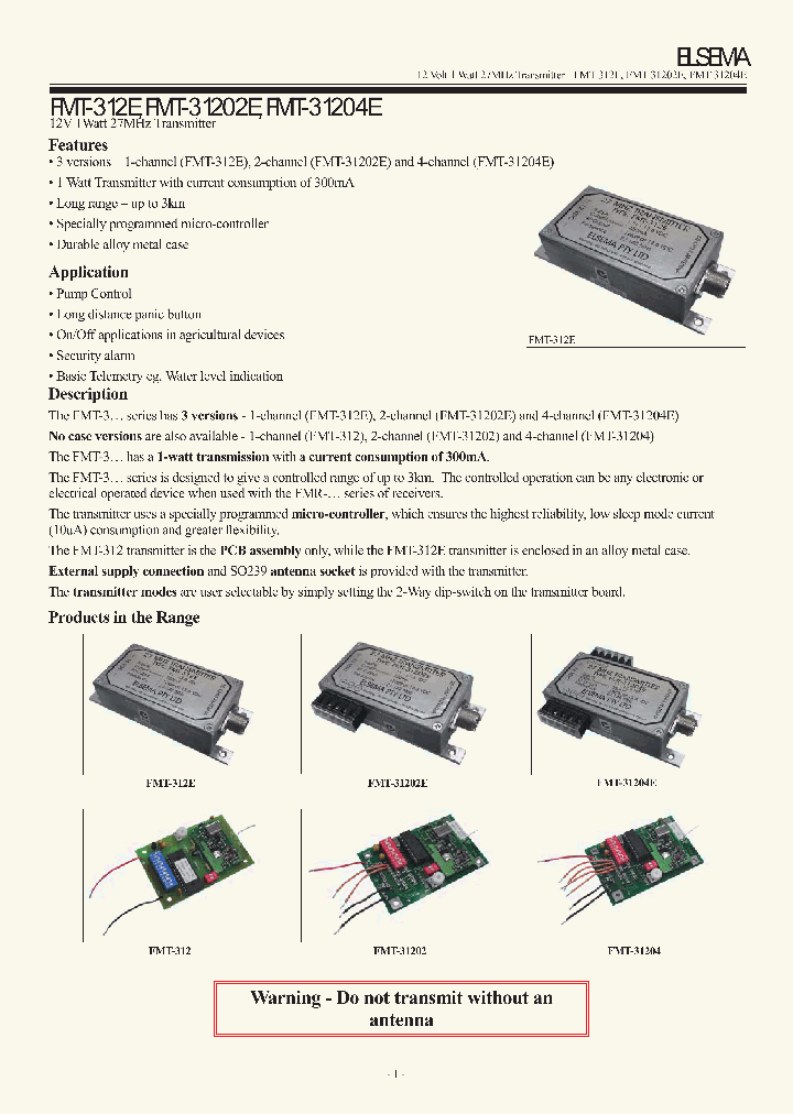 FMT-312_1097585.PDF Datasheet