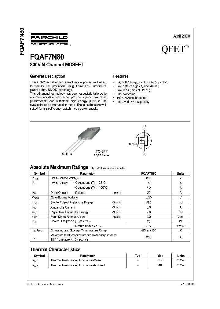 FQAF7N80_1241507.PDF Datasheet