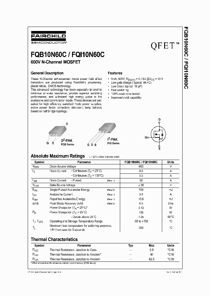 FQI10N60C_1241548.PDF Datasheet