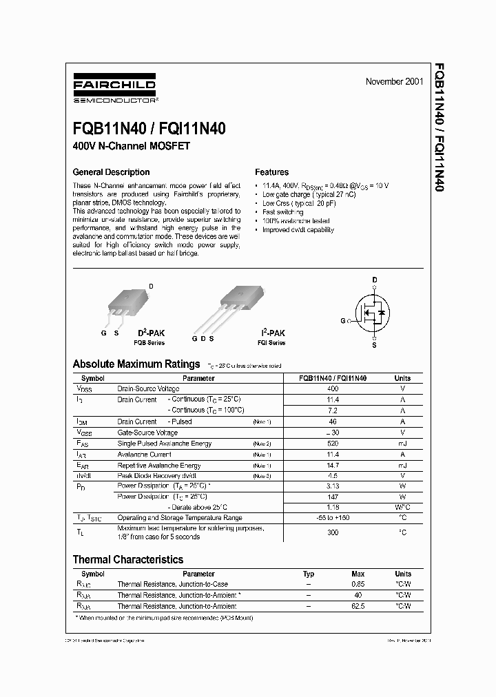 FQI11N40_1241549.PDF Datasheet