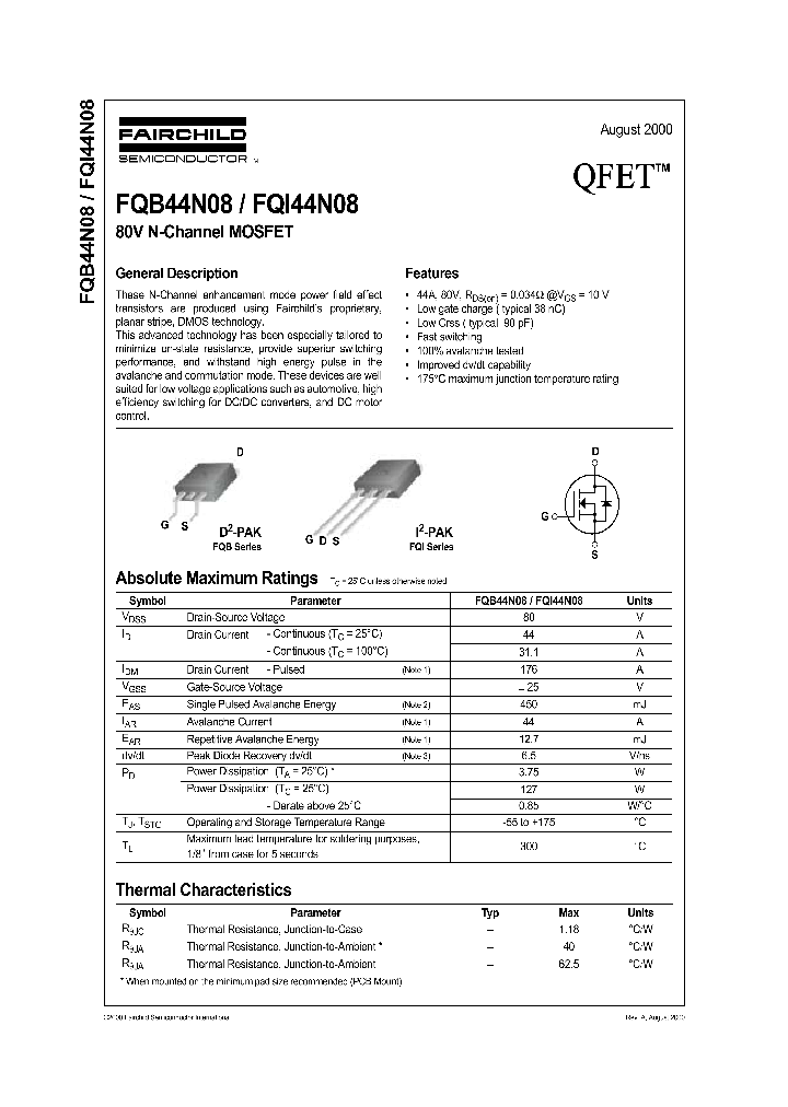 FQI44N08_1241612.PDF Datasheet