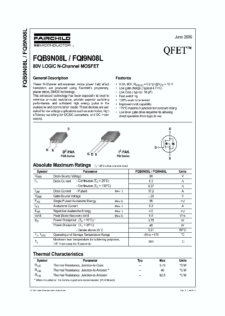 FQI9N08L_1241677.PDF Datasheet