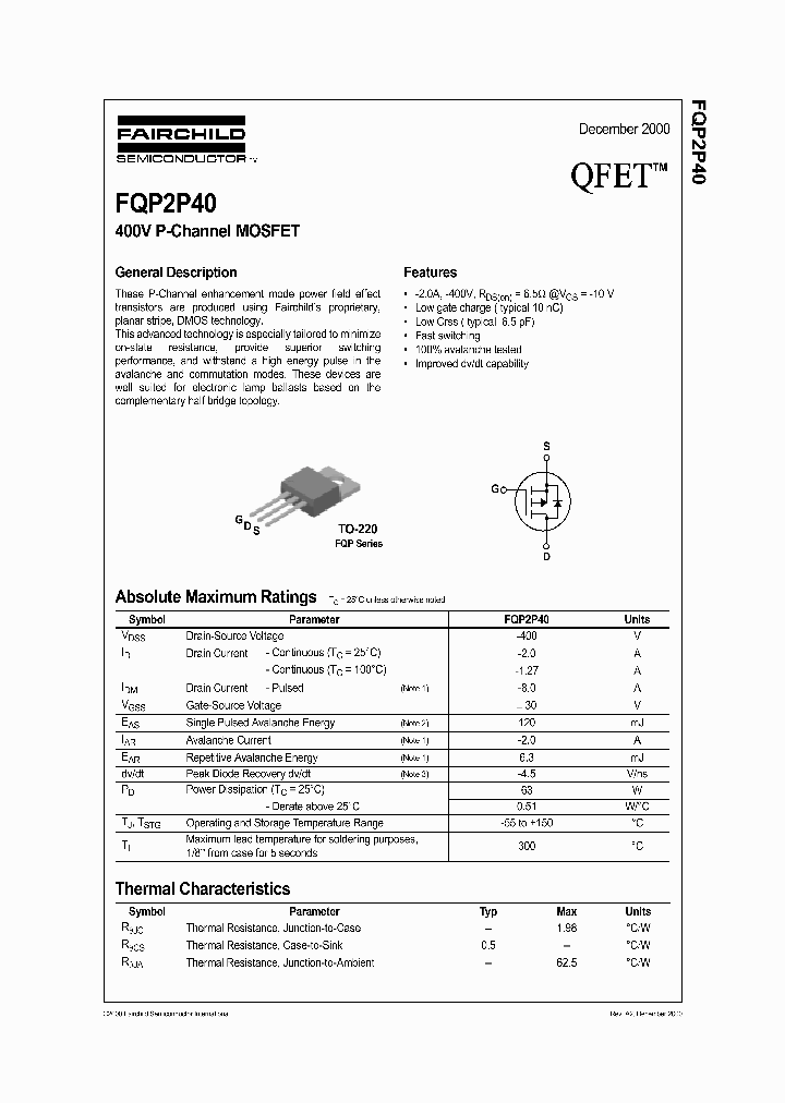 FQP2P40_1093367.PDF Datasheet