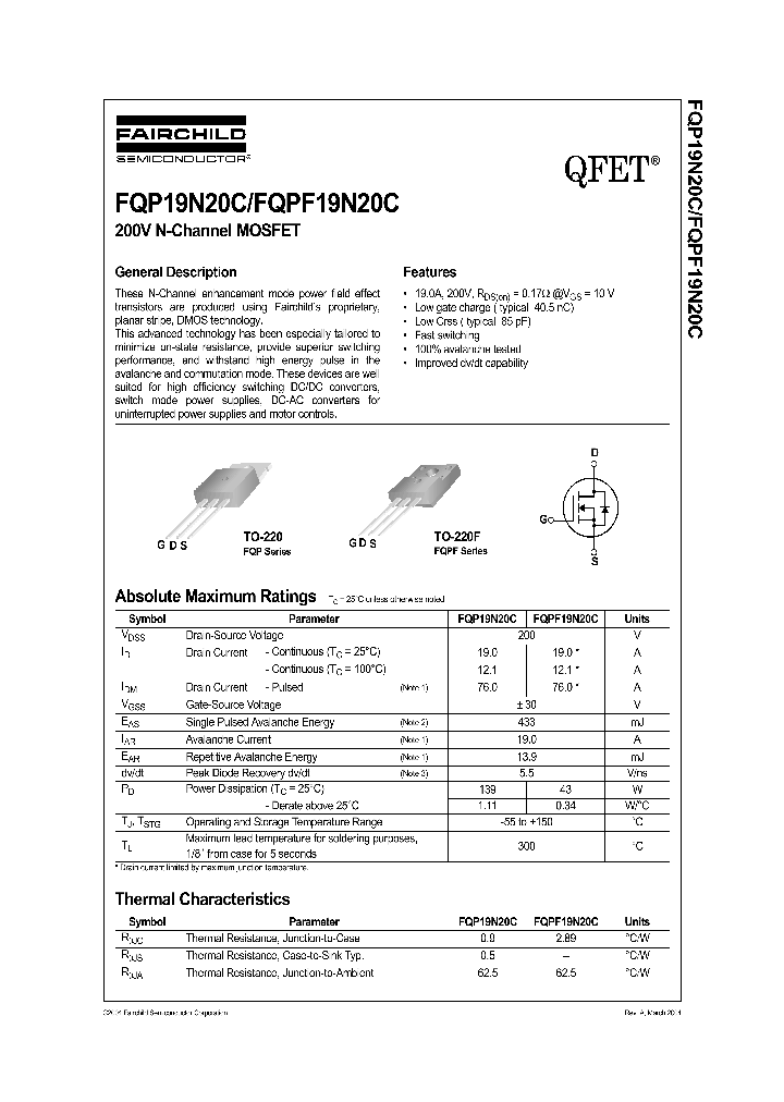 FQPF19N20C_1241826.PDF Datasheet
