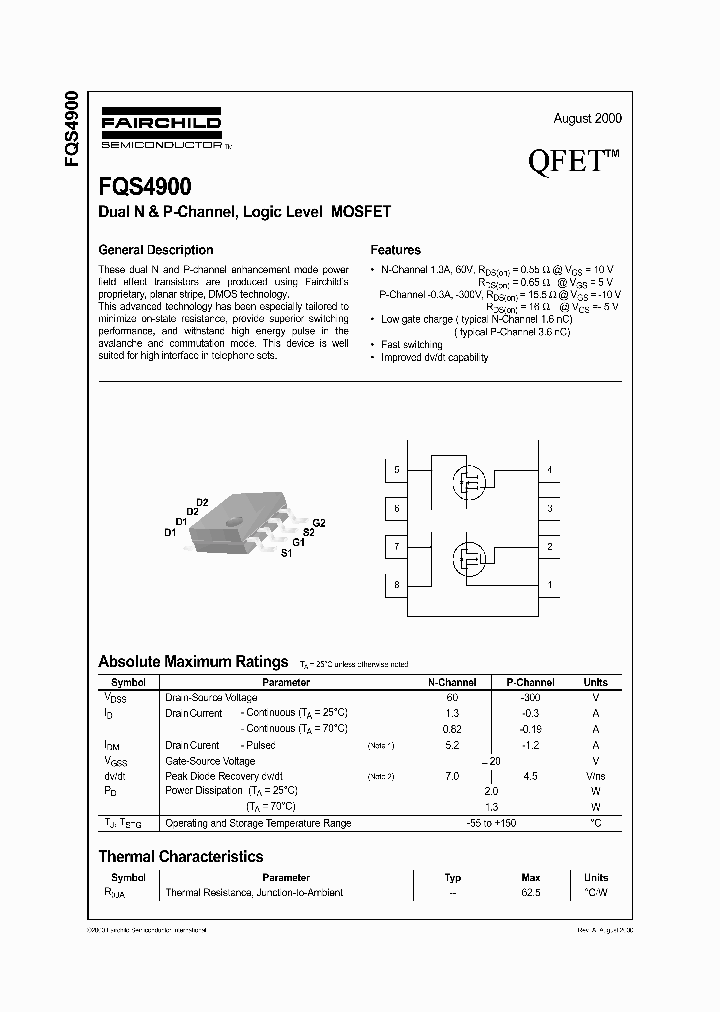 FQS4900_1241935.PDF Datasheet