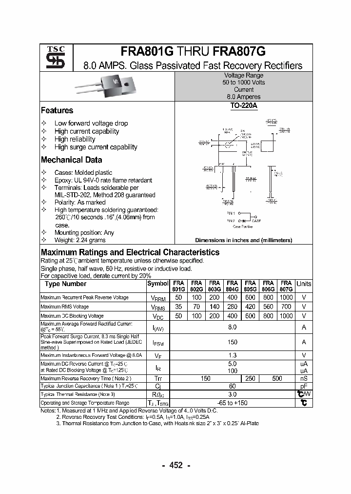 FRA807G_1242233.PDF Datasheet