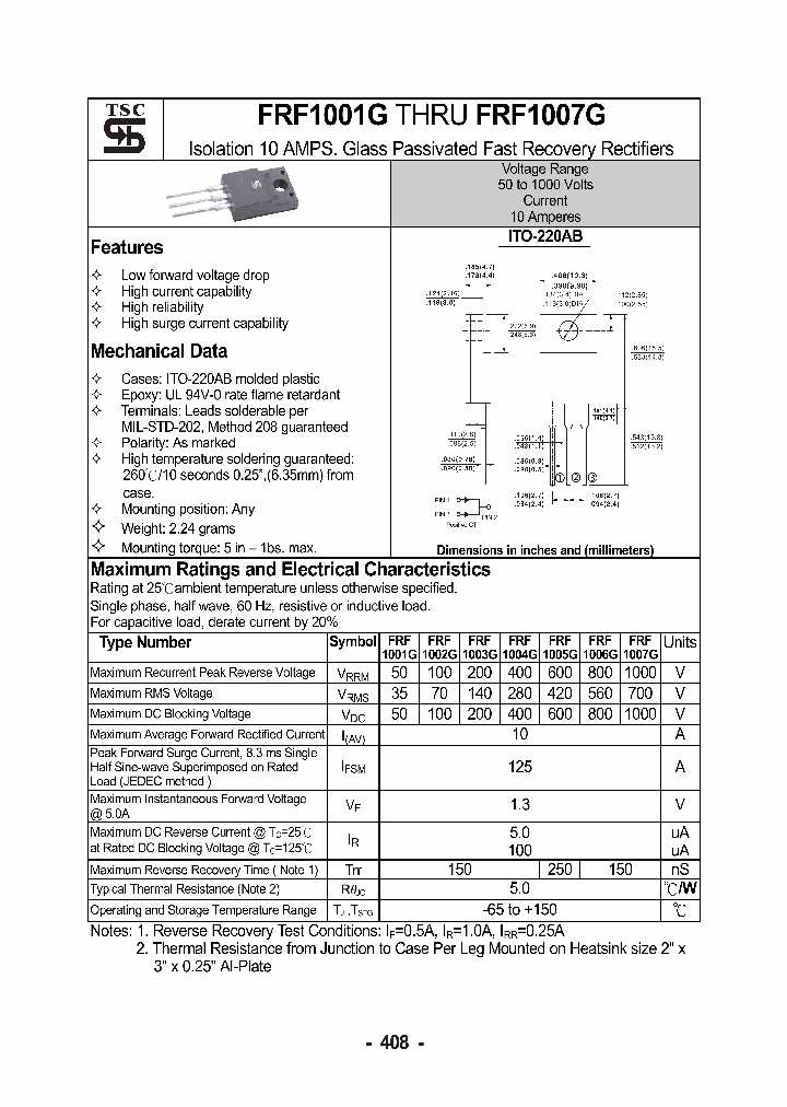 FRF1007G_1242251.PDF Datasheet
