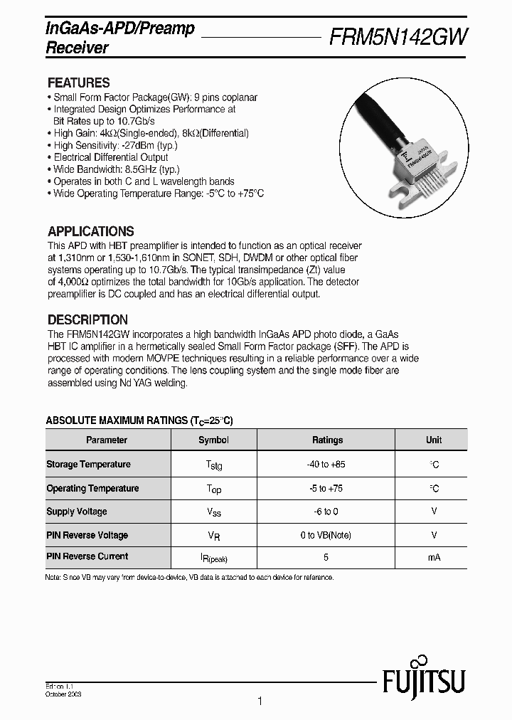 FRM5N142GW_1242311.PDF Datasheet