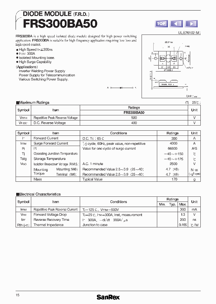 FRS300BA50_1242329.PDF Datasheet