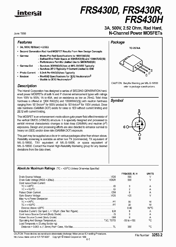 FRS430R_1242335.PDF Datasheet