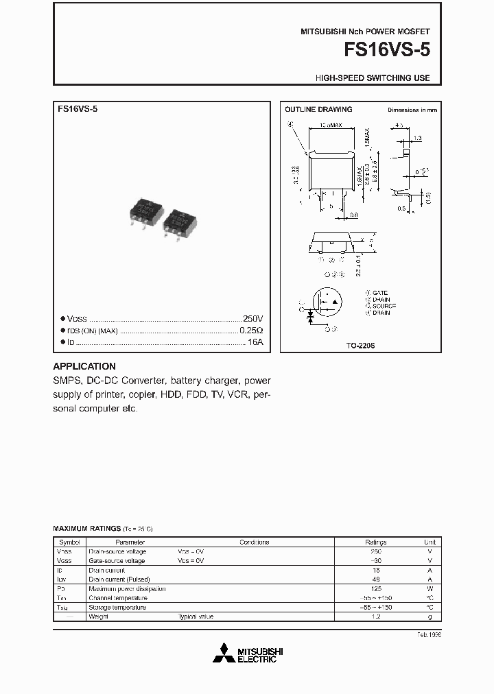 FS16VS-5_1242448.PDF Datasheet
