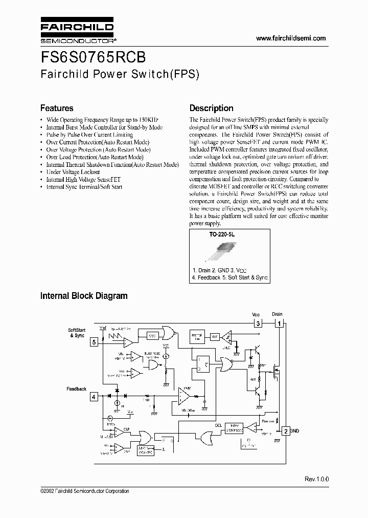 FS6S0765RCB-YDTU_1242687.PDF Datasheet