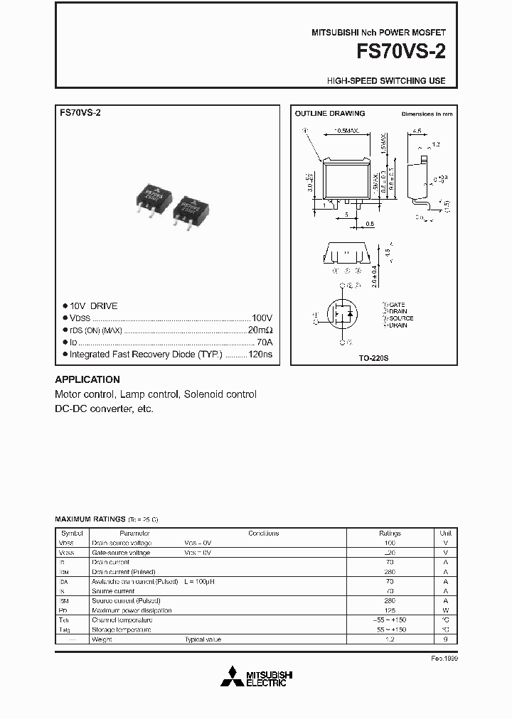FS70VS-2_1151253.PDF Datasheet