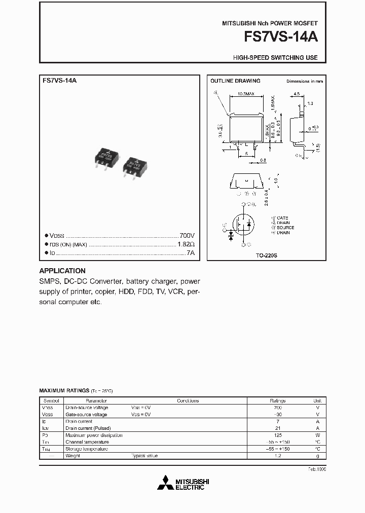 FS7VS-14A_1242763.PDF Datasheet