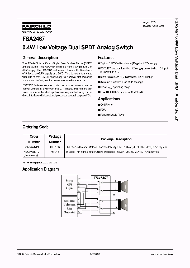 FSA2467_1057425.PDF Datasheet