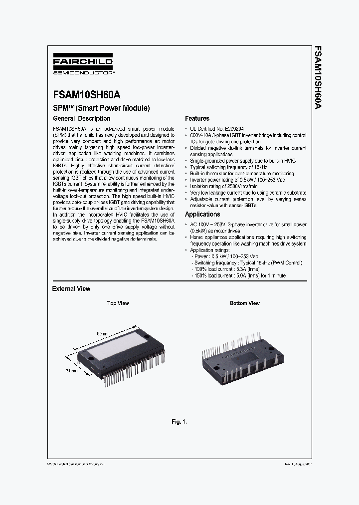 FSAM10SH60A_1242805.PDF Datasheet