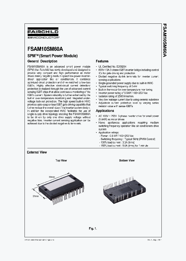 FSAM10SM60A_1242806.PDF Datasheet