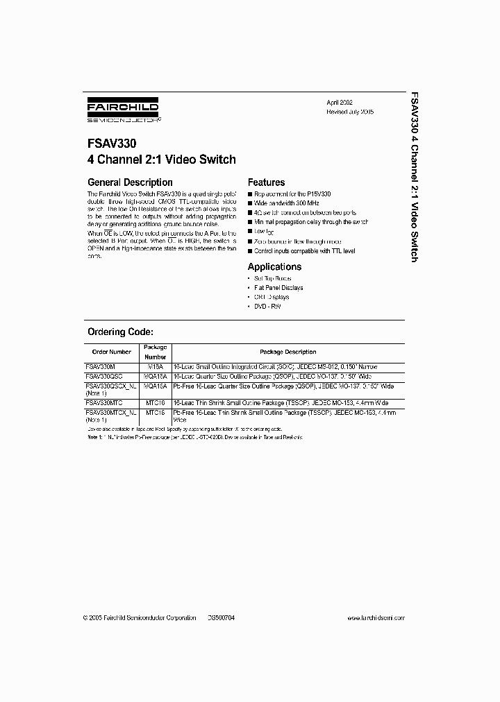 FSAV330MTCXNL_1018389.PDF Datasheet