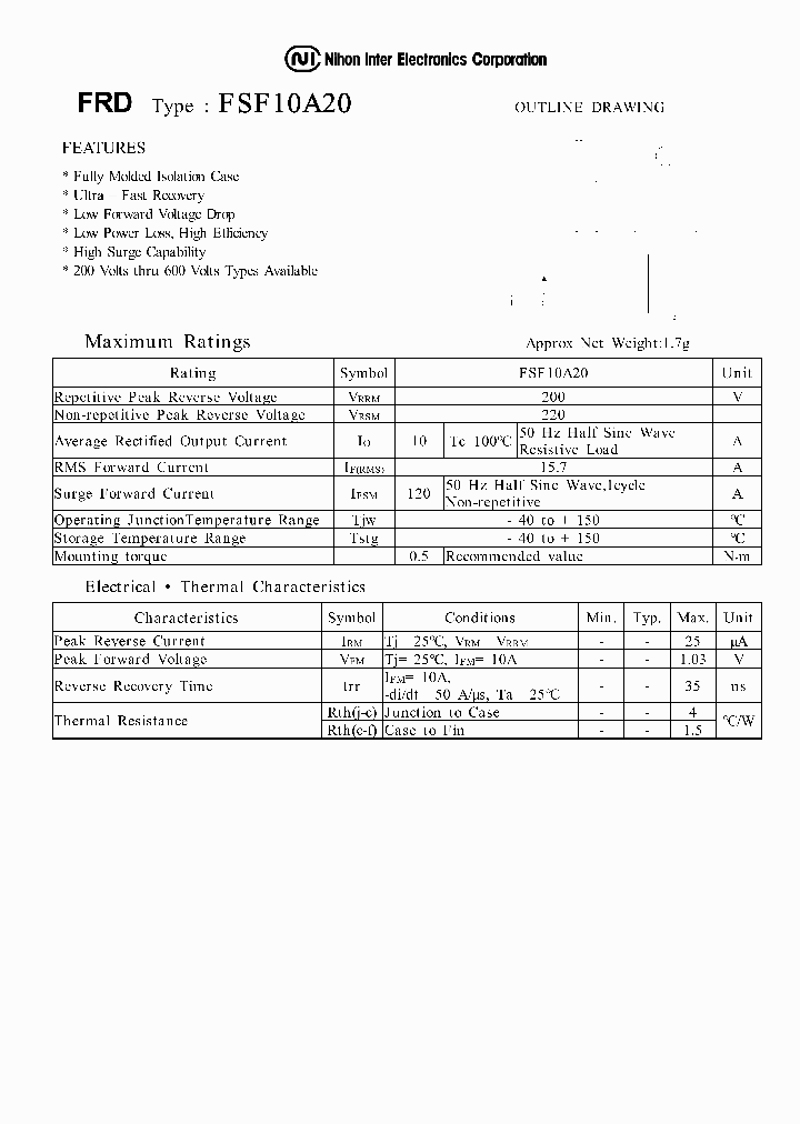 FSF10A20_1135056.PDF Datasheet