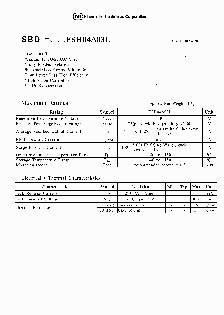FSH04A03L_1242903.PDF Datasheet