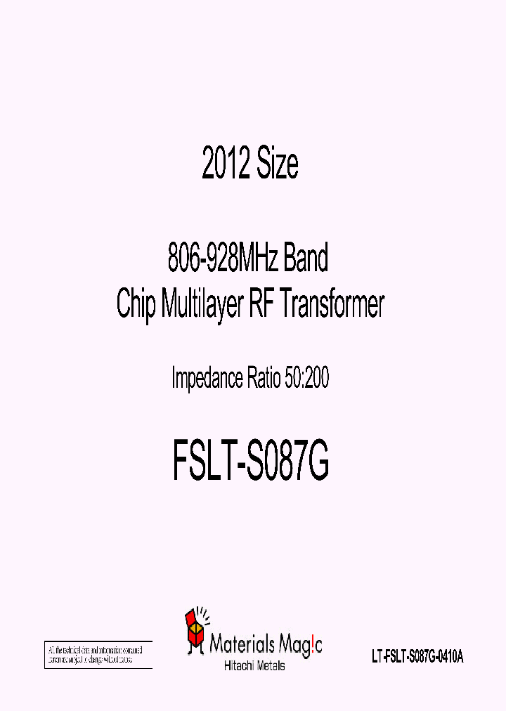 FSLT-S087G_1242967.PDF Datasheet