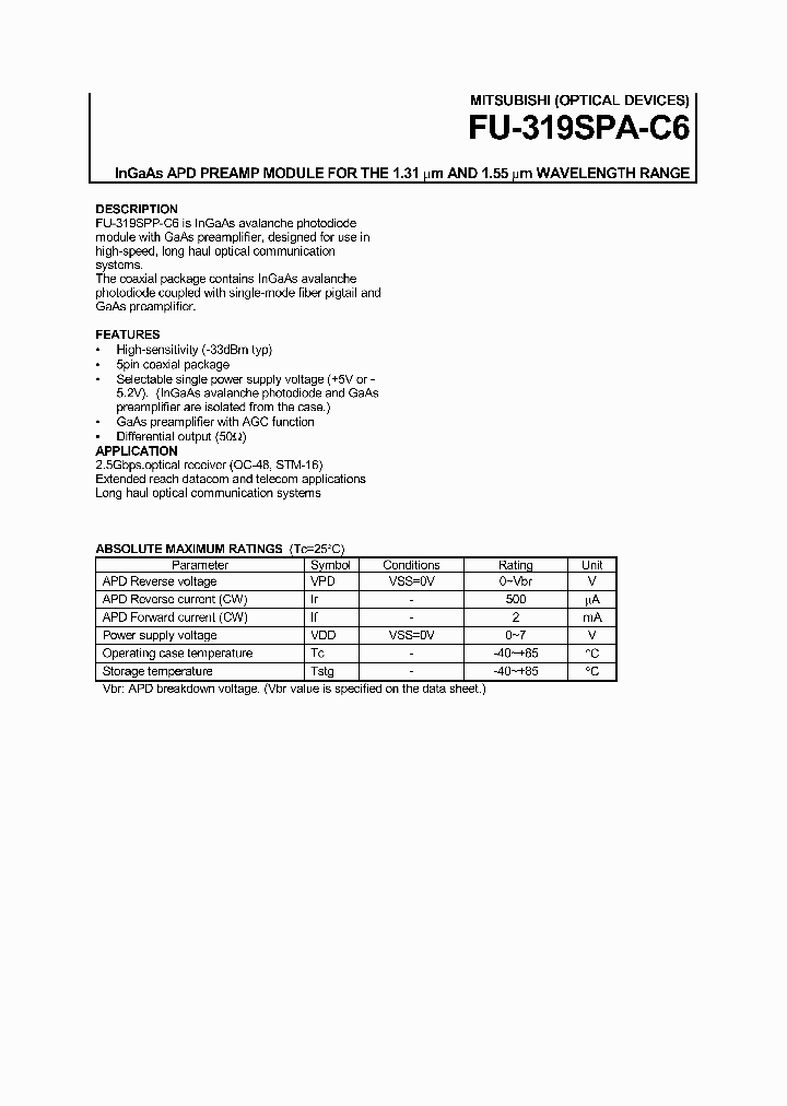 FU-319SPA-C6_1243313.PDF Datasheet