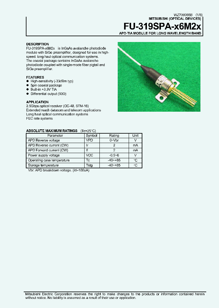 FU-319SPA-X6M2X_1243316.PDF Datasheet