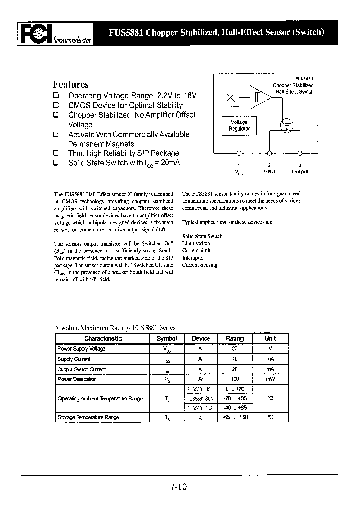 FUS5881_1041976.PDF Datasheet
