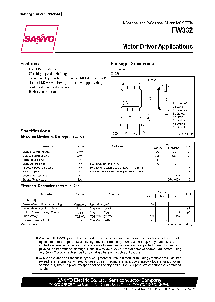 FW332_1243420.PDF Datasheet