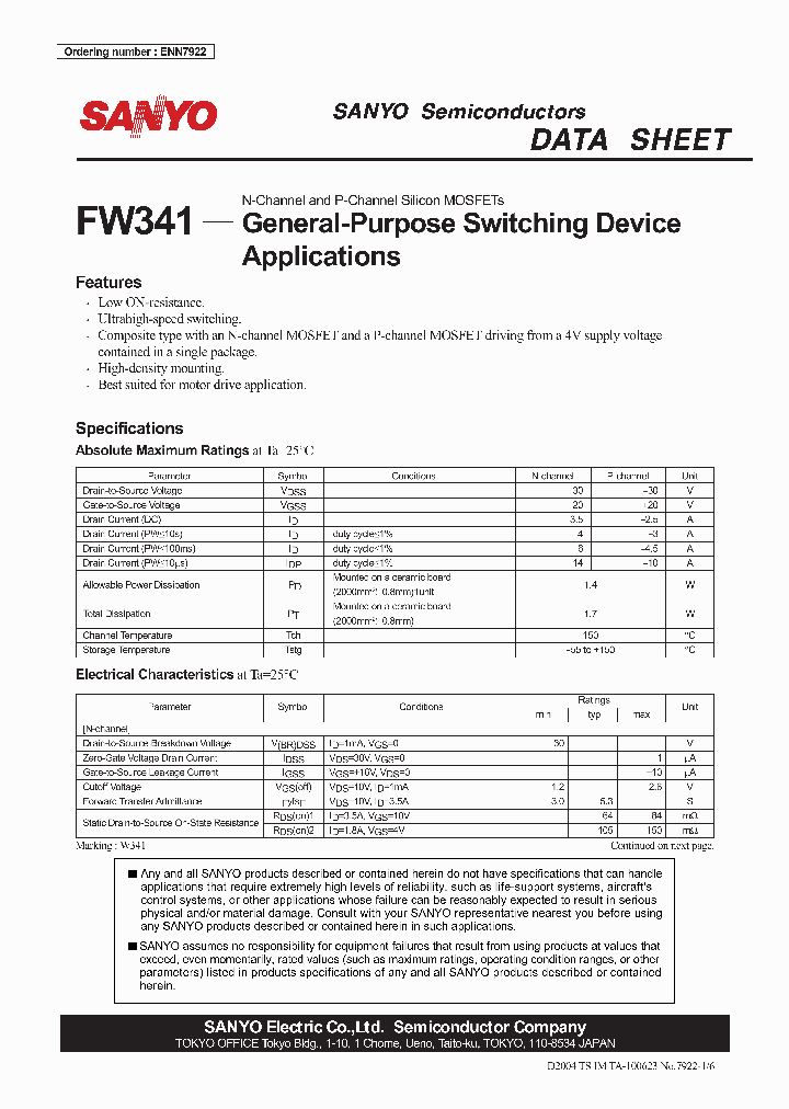 FW341_1243421.PDF Datasheet
