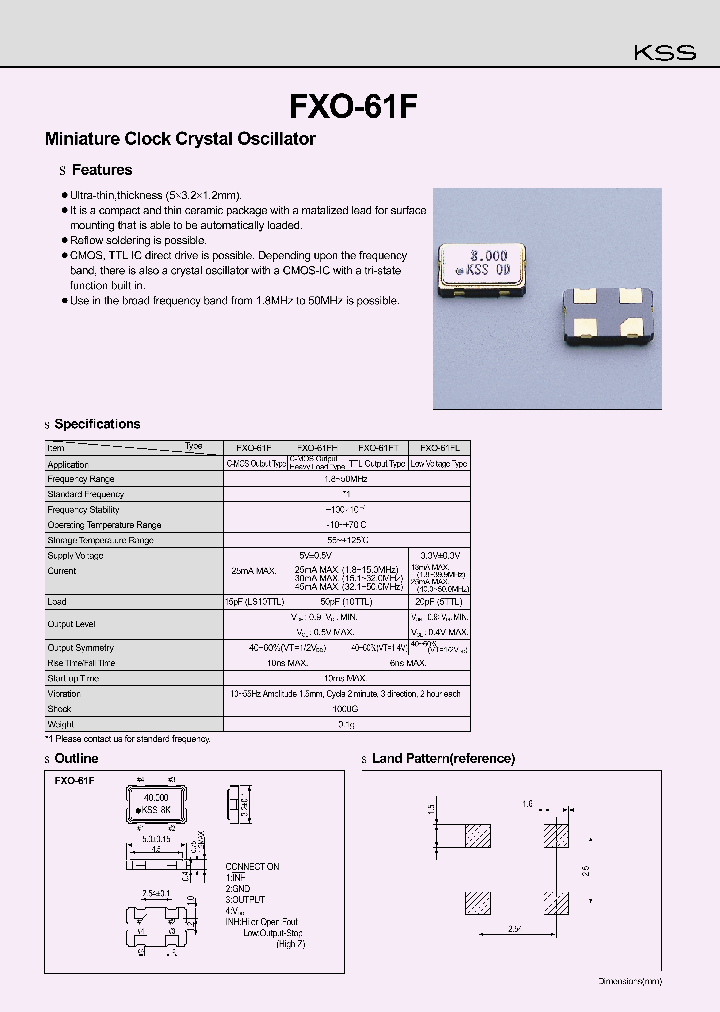 FXO-61FT_1243602.PDF Datasheet