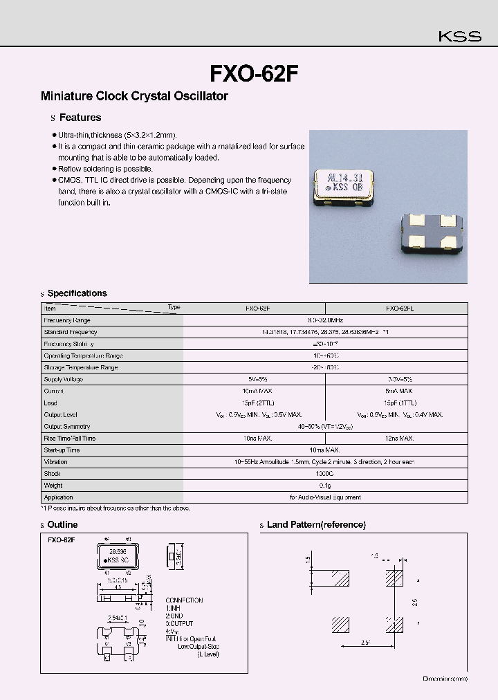 FXO-62FL_1243603.PDF Datasheet