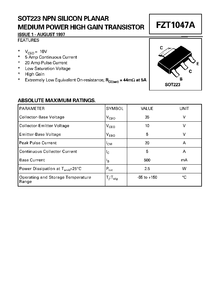 FZT1047A_1052303.PDF Datasheet