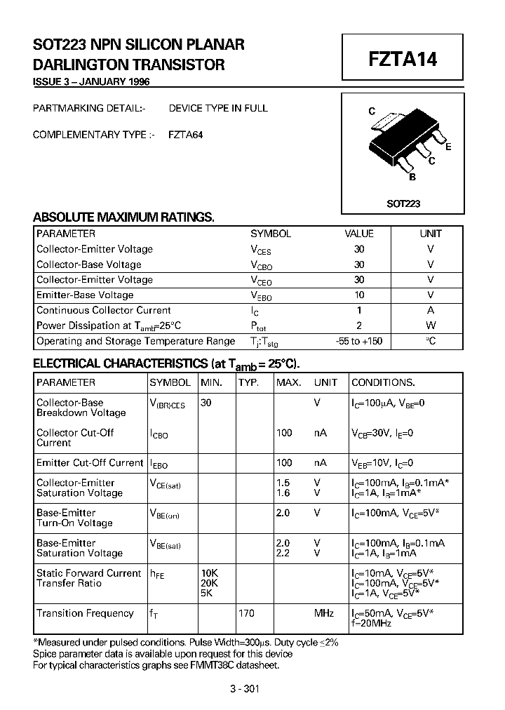 FZTA14_1052442.PDF Datasheet