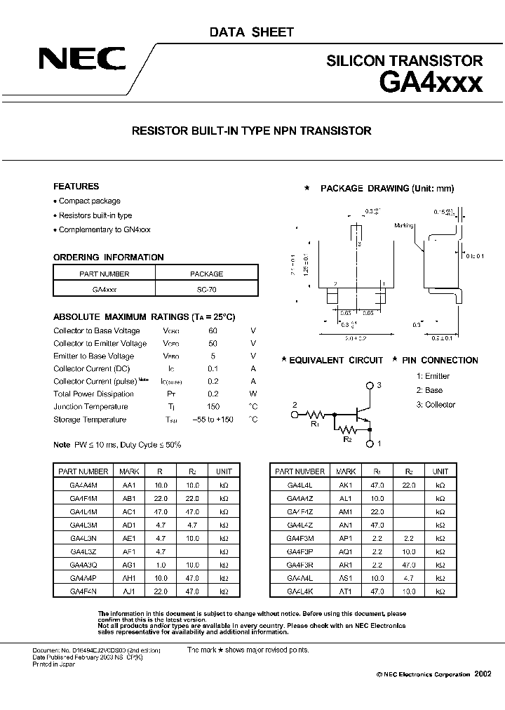 GA4L4Z_1244119.PDF Datasheet